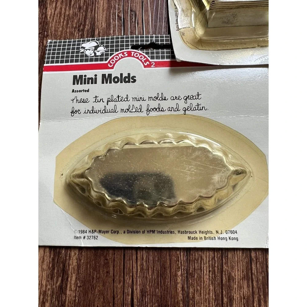 Cook Tools Plated Mini Molds 1984 Vintage Three Sets of 6 (18) Old-New